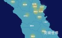 echarts甘南藏族自治州舟曲县geoJson地图热力图效果